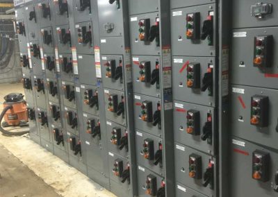 Industrial switchgear installation