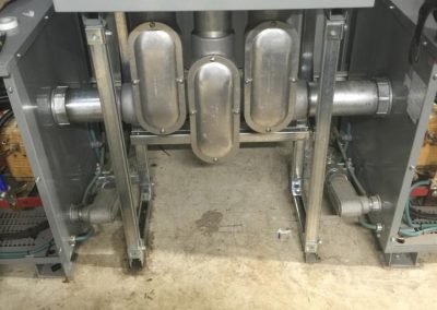 Industrial transformer and electrical connections