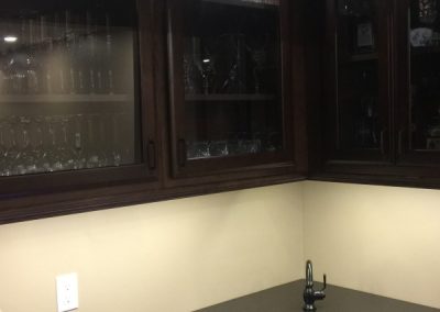 Installed under-cabinet lighting